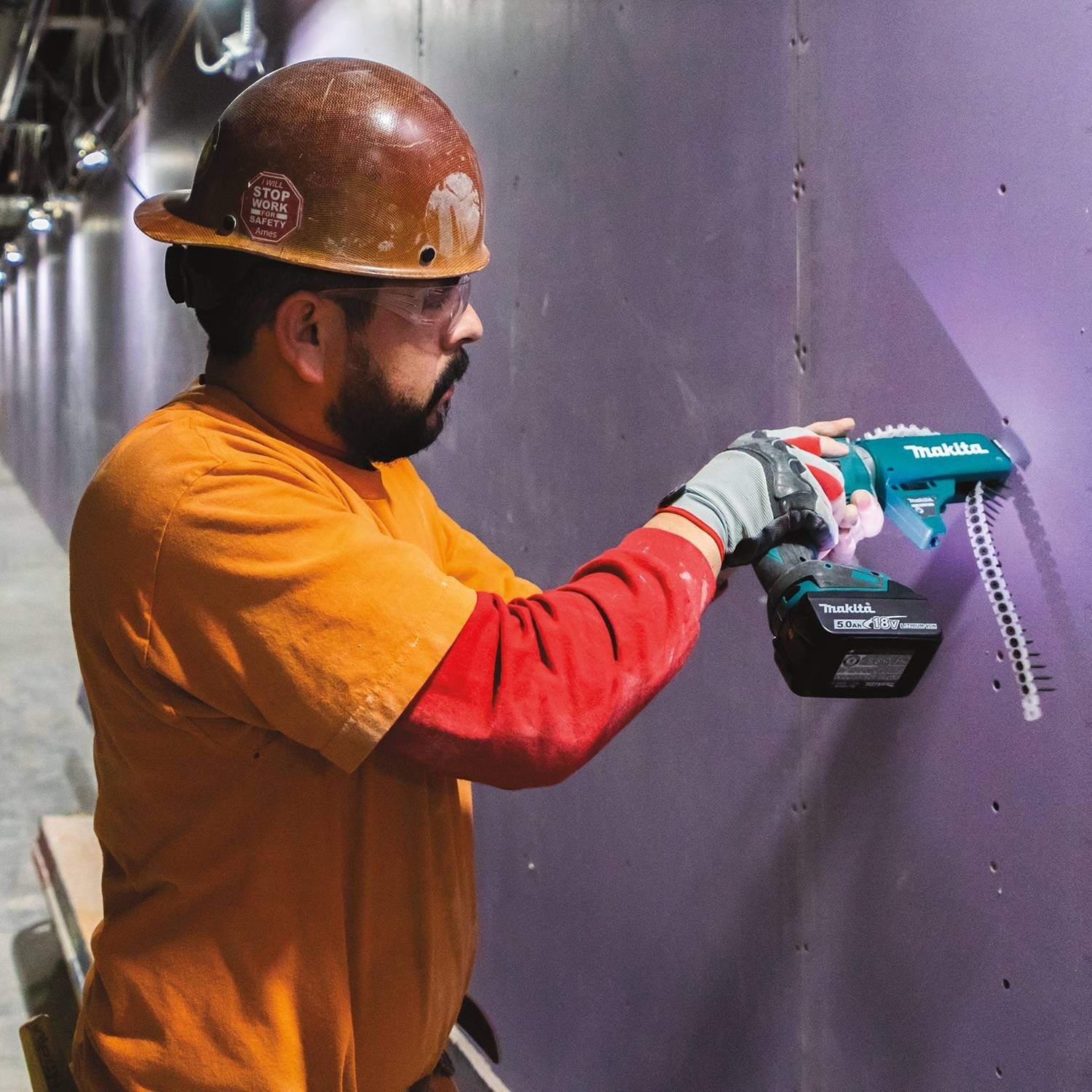 Makita XSF03TX2 - 18V LXT Lithium-Ion Brushless Cordless 4,000 RPM Drywall Screwdriver Kit, var. spd., L.E.D. Light, autofeed magazine, case (5.0Ah) - Image 4