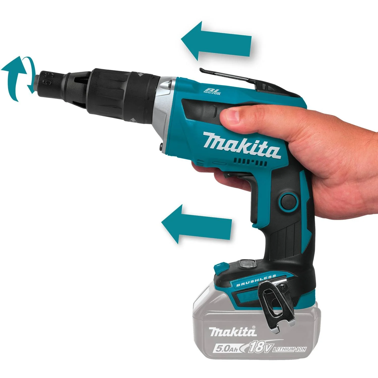 Makita XSF05Z - 18V LXT Lithium-Ion Brushless Cordless 2,500 RPM Screwdriver (Bare Tool) - Image 2