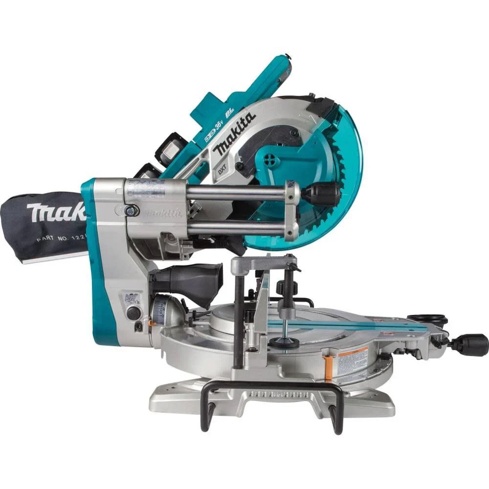 Makita (XSL06PT) 18V x2 LXT Lithium-Ion (36V) Brushless Cordless 10" Dual-Bevel Sliding Compound Miter Saw with Laser Kit (5.0Ah) - Image 10