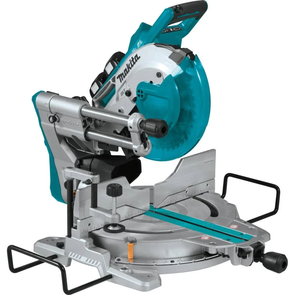 Makita (XSL06PT) 18V x2 LXT Lithium-Ion (36V) Brushless Cordless 10" Dual-Bevel Sliding Compound Miter Saw with Laser Kit (5.0Ah) - Image 2
