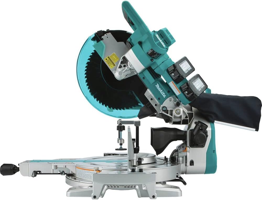 Makita XSL07PT 18V x2 LXT Lithium-Ion (36V) Brushless Cordless 12" Dual-Bevel Sliding Compound Miter Saw with Laser Kit (5.0Ah) 12" Miter Saw Kit - Image 4