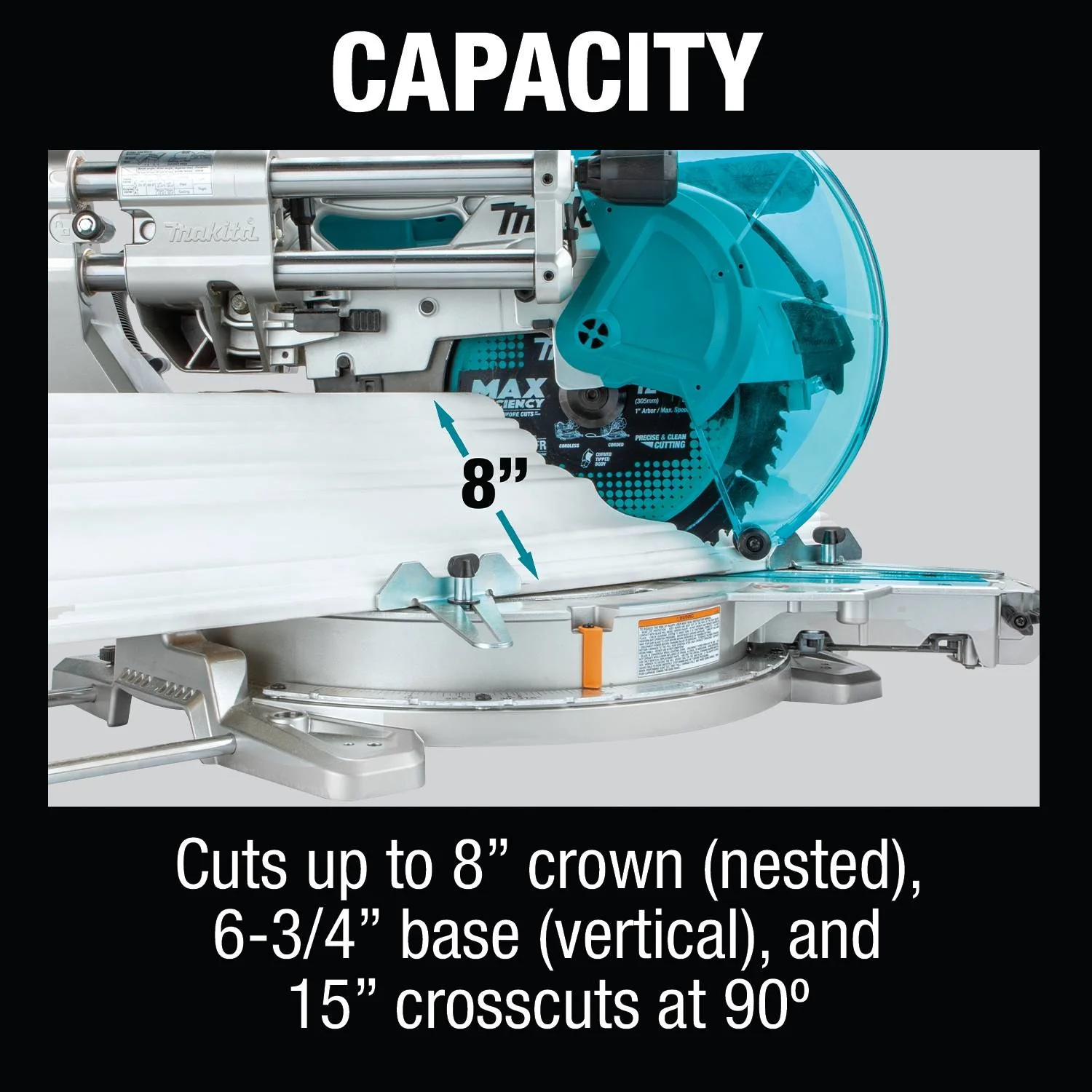Makita (XSL07Z) 36V (18V X2) LXT Brushless 12" Dual-Bevel Sliding Compound Miter Saw, laser (Bare Tool) - Image 3