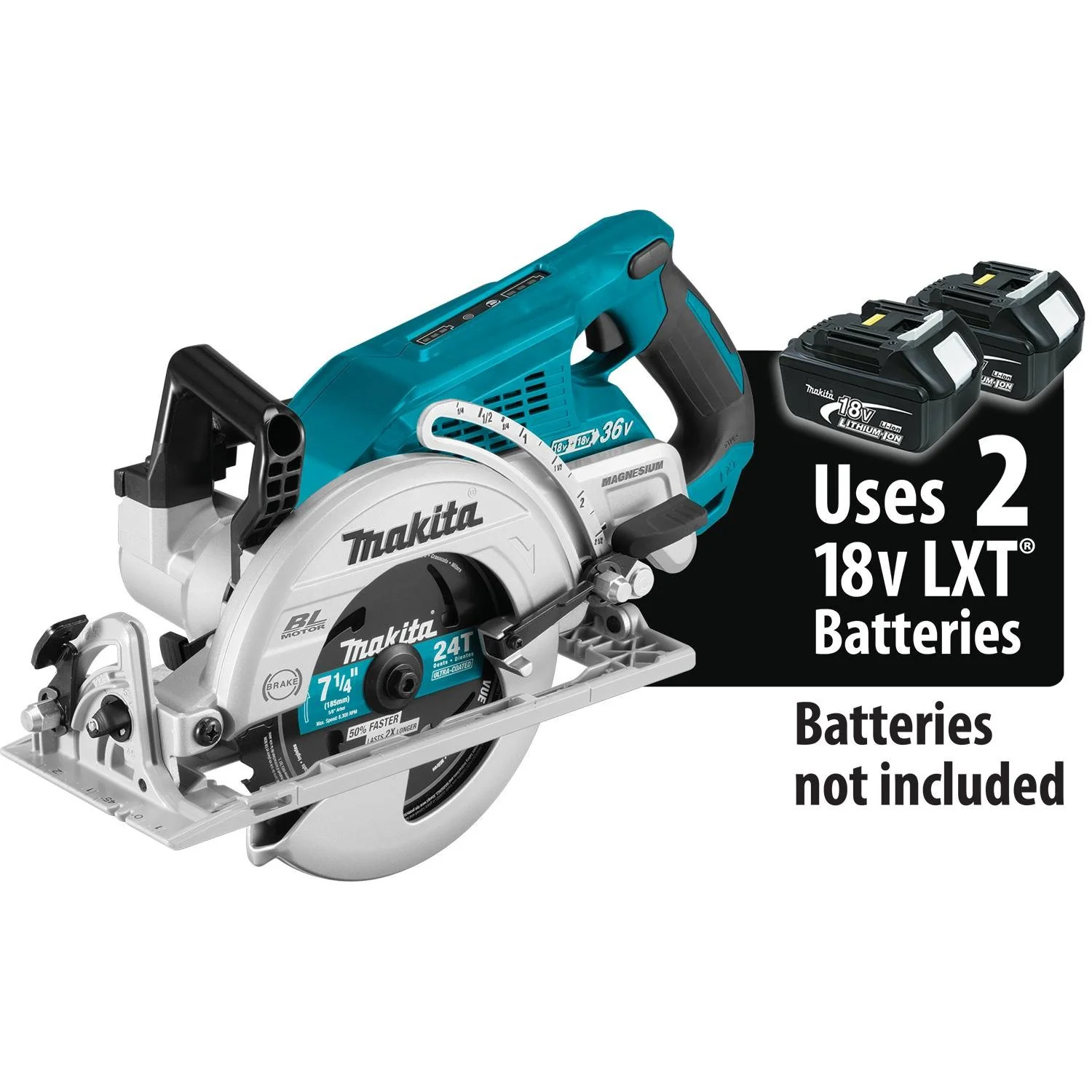 Makita 18V LXT Brushless Rear Handle 7-1/4" Circular Saw, blade left (Bare Tool)