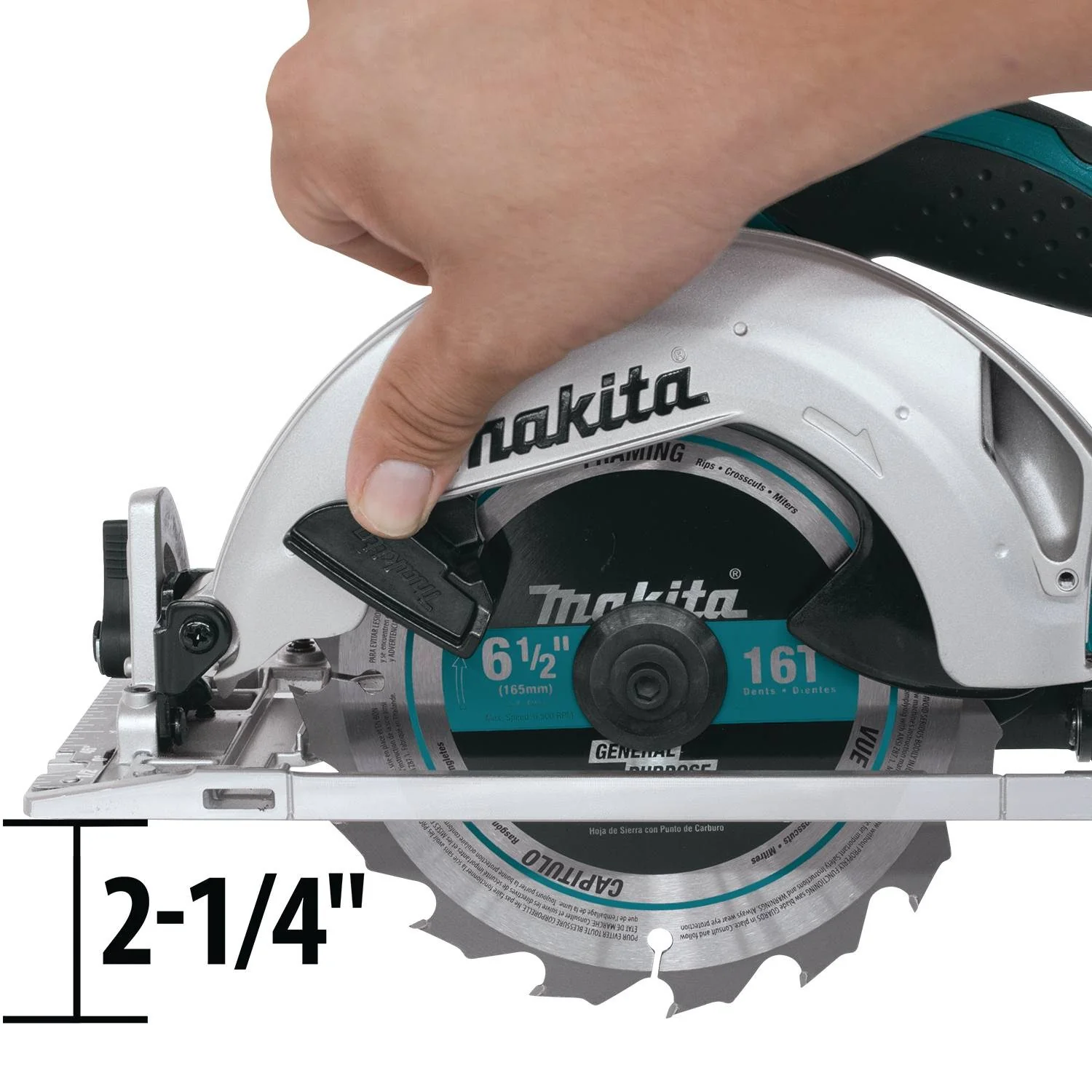 Makita 18V (XSS02Z) LXT Lithium-Ion Cordless 6-1/2" Circular Saw, no L.E.D. Light (Bare Tool) - Image 2