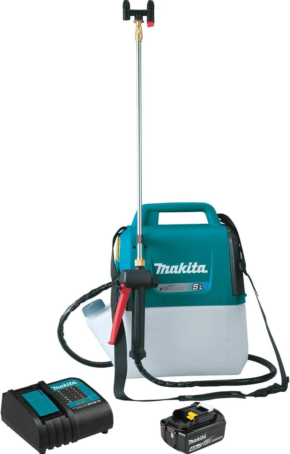 Makita XSU03SM1 18V LXT Lithium-Ion Cordless 1.3 Gallon Sprayer Kit (4.0Ah) - Image 2