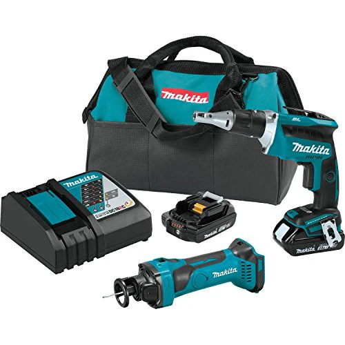 Makita 18V LXT Lithium-Ion Compact Cordless 2-Pc. Combo Kit (2.0Ah)