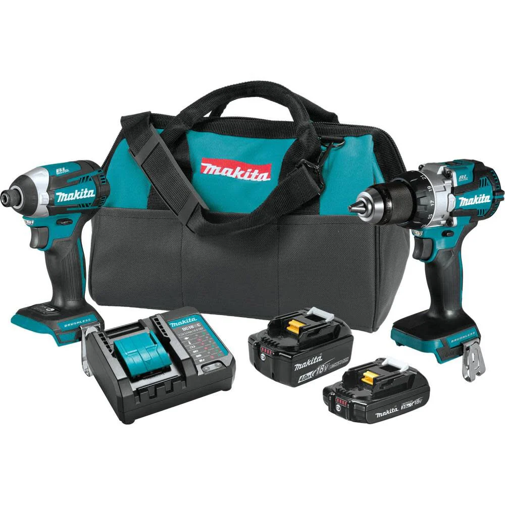 Makita XT296SMR 18V LXT Brushless Cordless 2pc Combo Kit