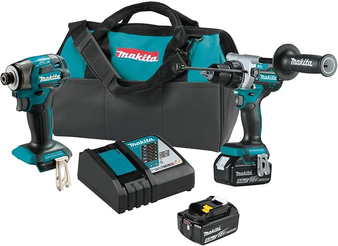 Makita XT297T 18V LXT Lithium-Ion Brushless Cordless 2-Pc. Combo Kit (5.0Ah)