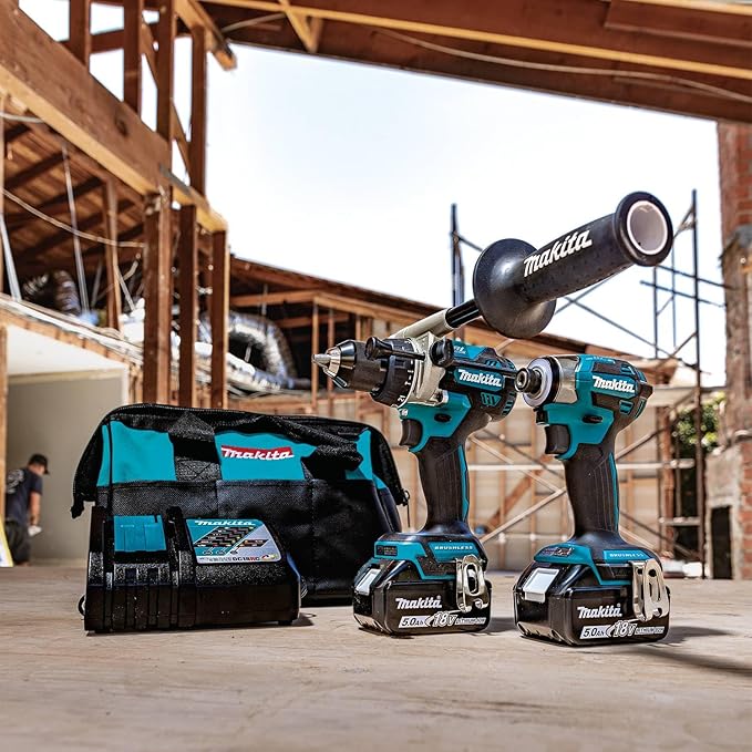 Makita XT297T 18V LXT Lithium-Ion Brushless Cordless 2-Pc. Combo Kit (5.0Ah) - Image 2