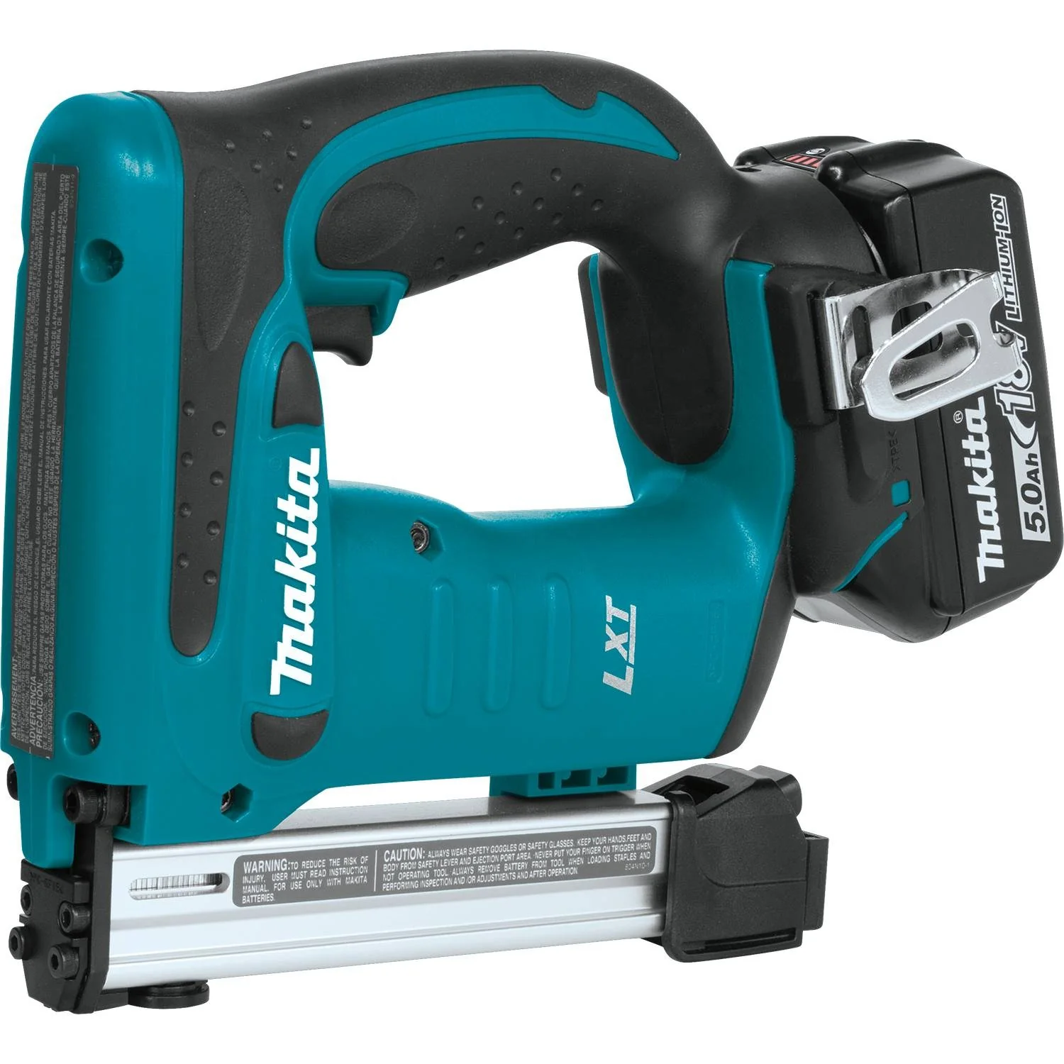 Makita (XTS01T) 18V LXT Lithium-Ion Cordless 3/8" Crown Stapler Kit, bag (5.0Ah) - Image 4