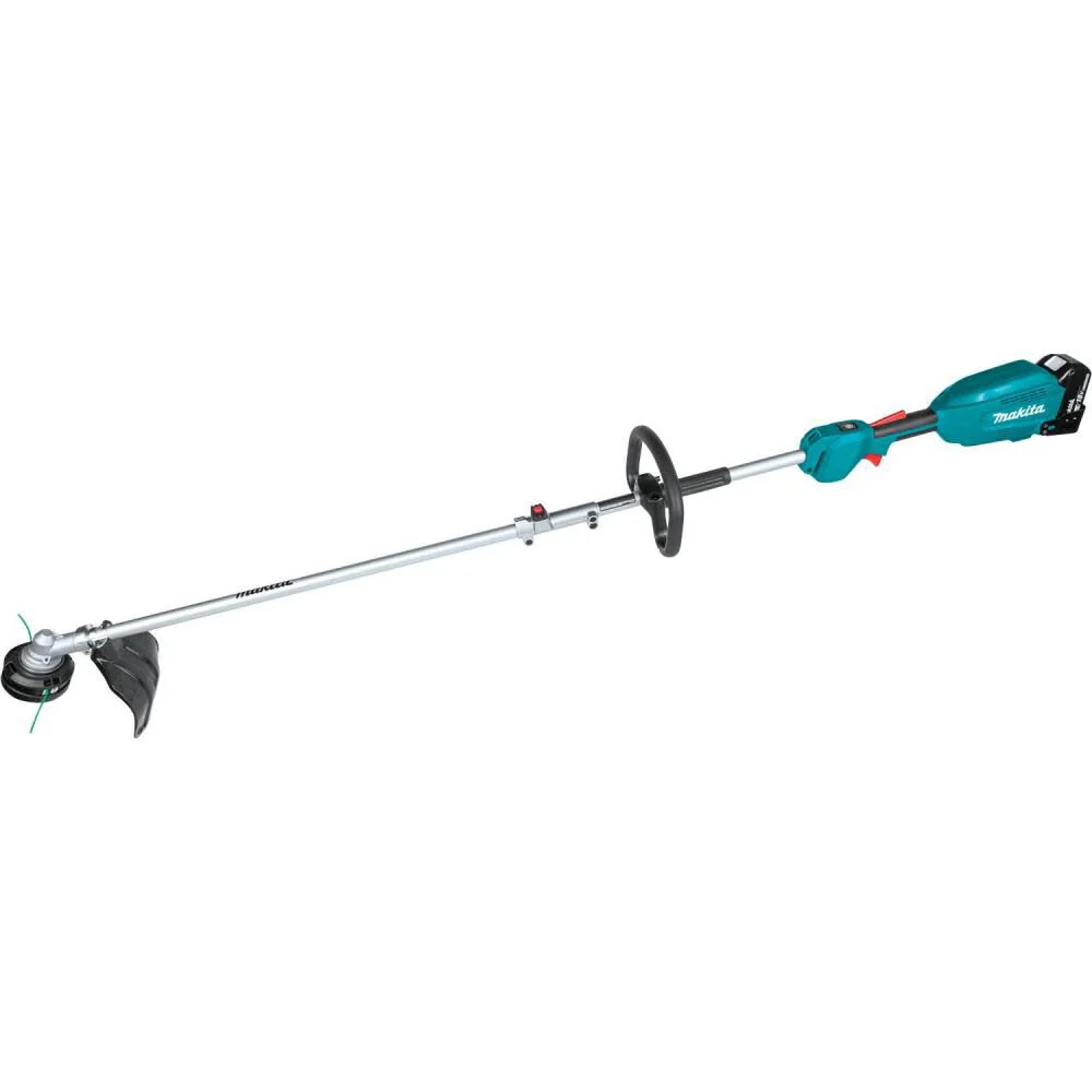Makita XUX02SM1X3 18V LXT Lithium-Ion Brushless Cordless Couple Shaft Power Head Kit w/ 13" String Trimmer & Blower Attachments (4.0Ah) - Image 2