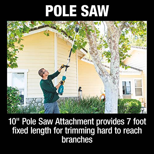 Makita XUX02SM1X4 18V LXT Lithium‑Ion Brushless Cordless Couple Shaft Power Head Kit w/ 13" String Trimmer & 10" Pole Saw Attachments - Image 13