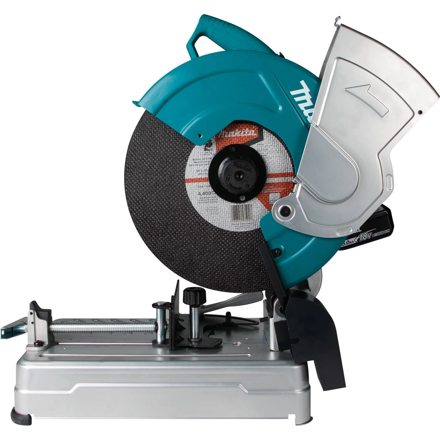 Makita (XWL01PT) 36V (18V X2) LXT Brushless 14" Cut-Off Saw Kit, dual port rapid charger, electric brake (5.0Ah) - Image 2