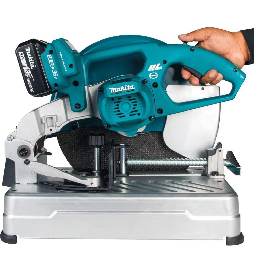 Makita (XWL01PTREN) 18V LXT Lithium-Ion Brushless Cordless 14" Cut-Off Saw Kit (5.0Ah) (Open Box/Excellent Condition) - Image 7
