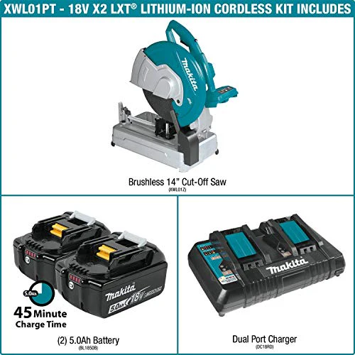Makita (XWL01PT) 18V X2 LXT Lithium-Ion (36V) Brushless Cordless 14" Cut-Off Saw - Image 3