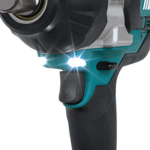 Makita XWT08Z 18V LXT� Lithium-Ion Brushless Cordless High-Torque 1/2" Sq. Drive Impact Wrench, Tool Only - Image 3