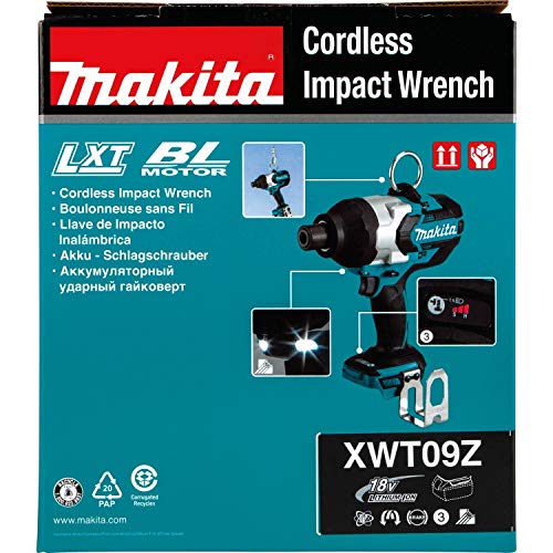 Makita 18V LXT Lithium-Ion Brushless Cordless High Torque 7/16" Hex Impact Wrench (Bare Tool) - Image 5