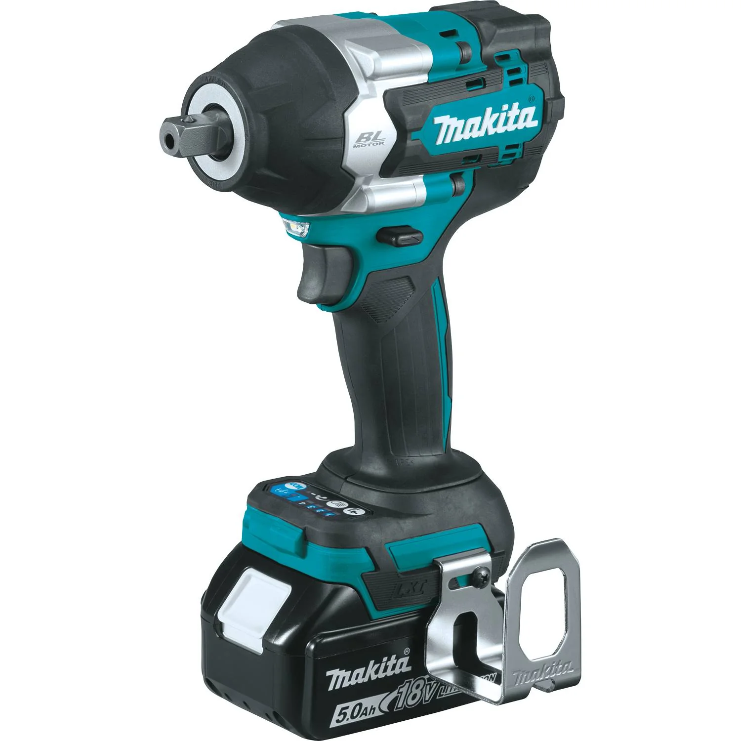 Makita (XWT18T) 18V LXT 1/2in Sq Drive Impact Wrench Kit with Detent Anvil (5.9Ah) - Image 4