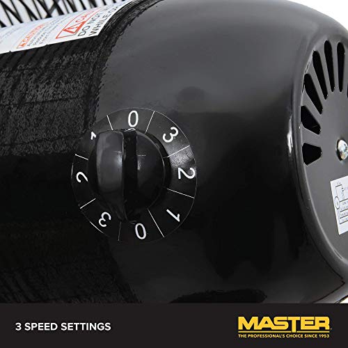 Master 30 Inch Oscillating Industrial High Velocity Free Standing Pedistal Fan for Commercial, Shop or Garage, All Steel Construction (MAC-30POSC) - Image 4