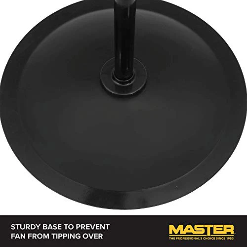 Master 30 Inch Oscillating Industrial High Velocity Free Standing Pedistal Fan for Commercial, Shop or Garage, All Steel Construction (MAC-30POSC) - Image 6