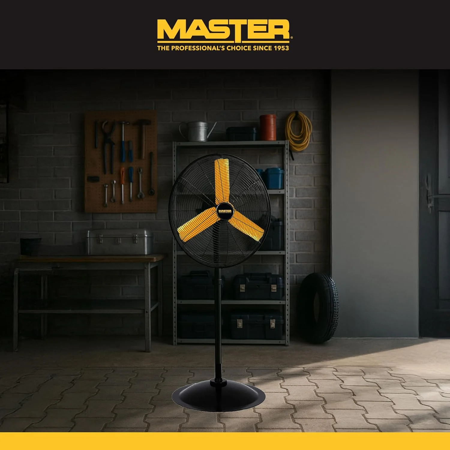 Master MAC-30P High Velocity Pedestal Fan, 3 Speed Portable Metal Standing Fan with Adjustable Height & Swivel Head, Powerful & Efficient Cooling, 30 Inch - Image 5