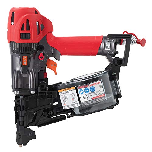 MAX USA (HN65J2) PowerLite High Pressure Coil Metal Connector Nailer up to 2-1/2 In.