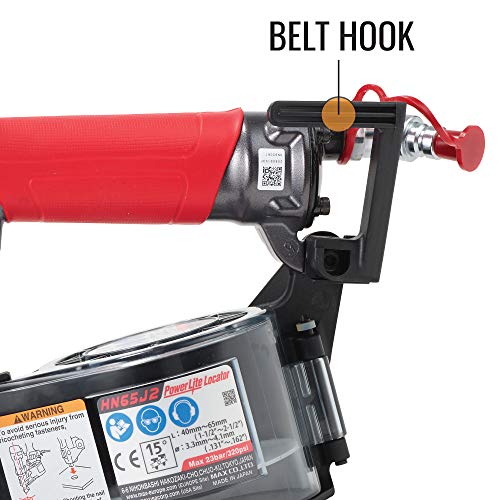 MAX USA (HN65J2) PowerLite High Pressure Coil Metal Connector Nailer up to 2-1/2 In. - Image 9