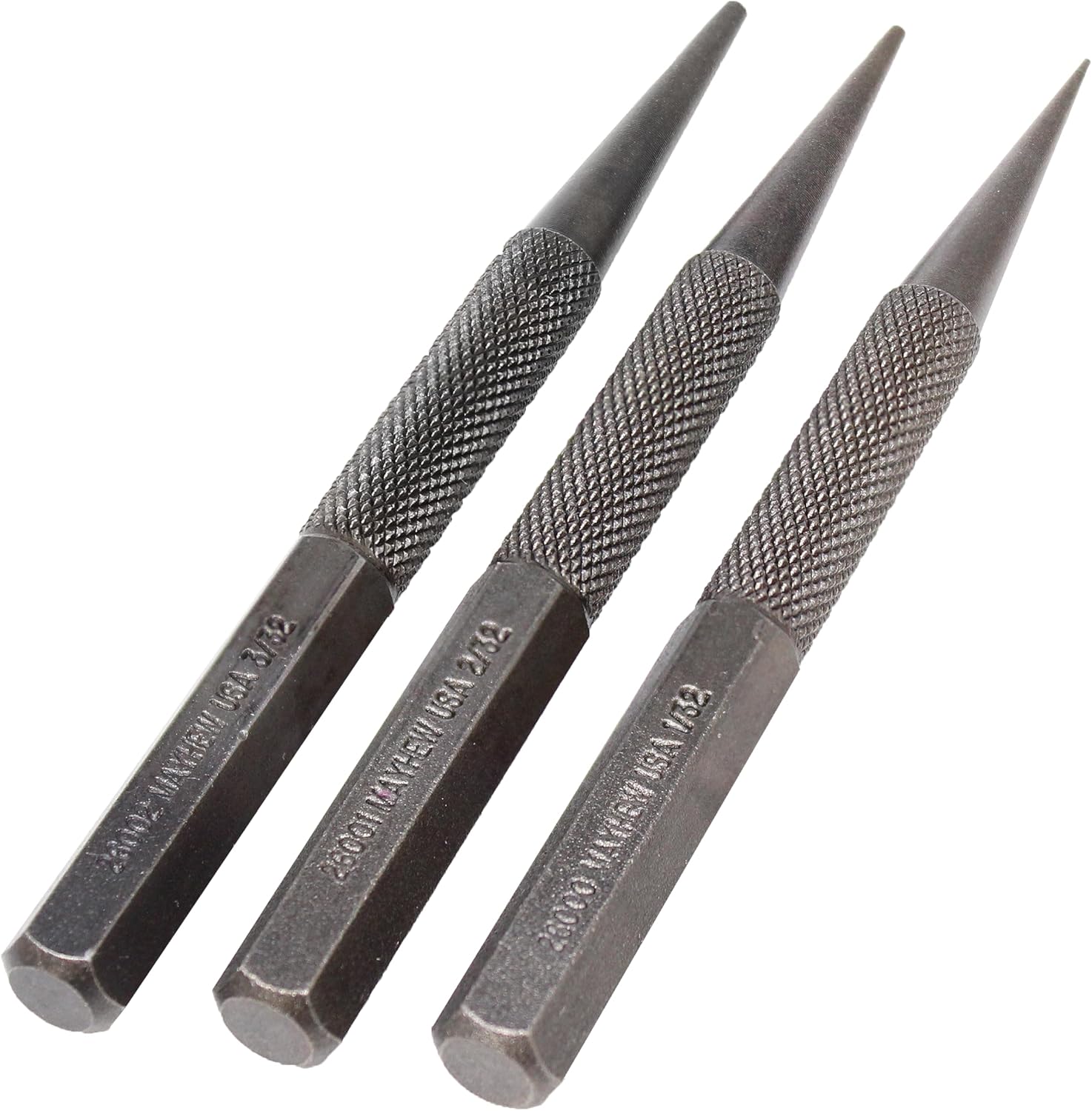 Mayhew Tools 47502 1-2-3/32-Inch Carded Nail Set, 3-Piece - Image 3