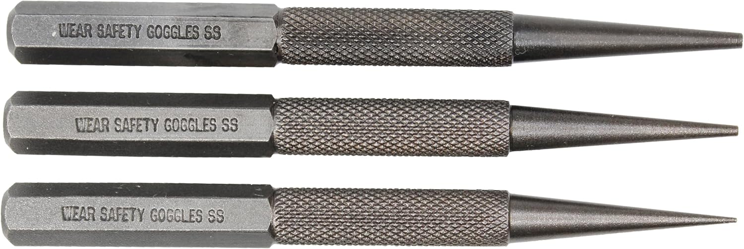 Mayhew Tools 47502 1-2-3/32-Inch Carded Nail Set, 3-Piece - Image 5