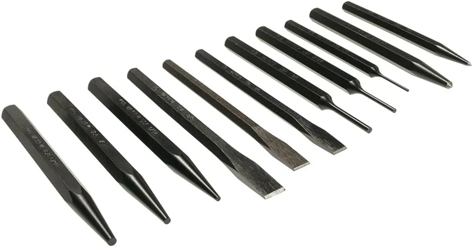 Mayhew Pro 61411 Punch and Chisel Set, 11-Piece Black Oxide Finish - Image 3
