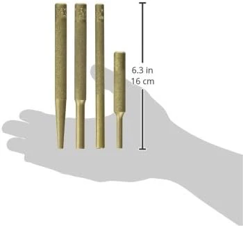 Mayhew Pro 62277 Brass Punch Kit, 4-Piece - Image 2