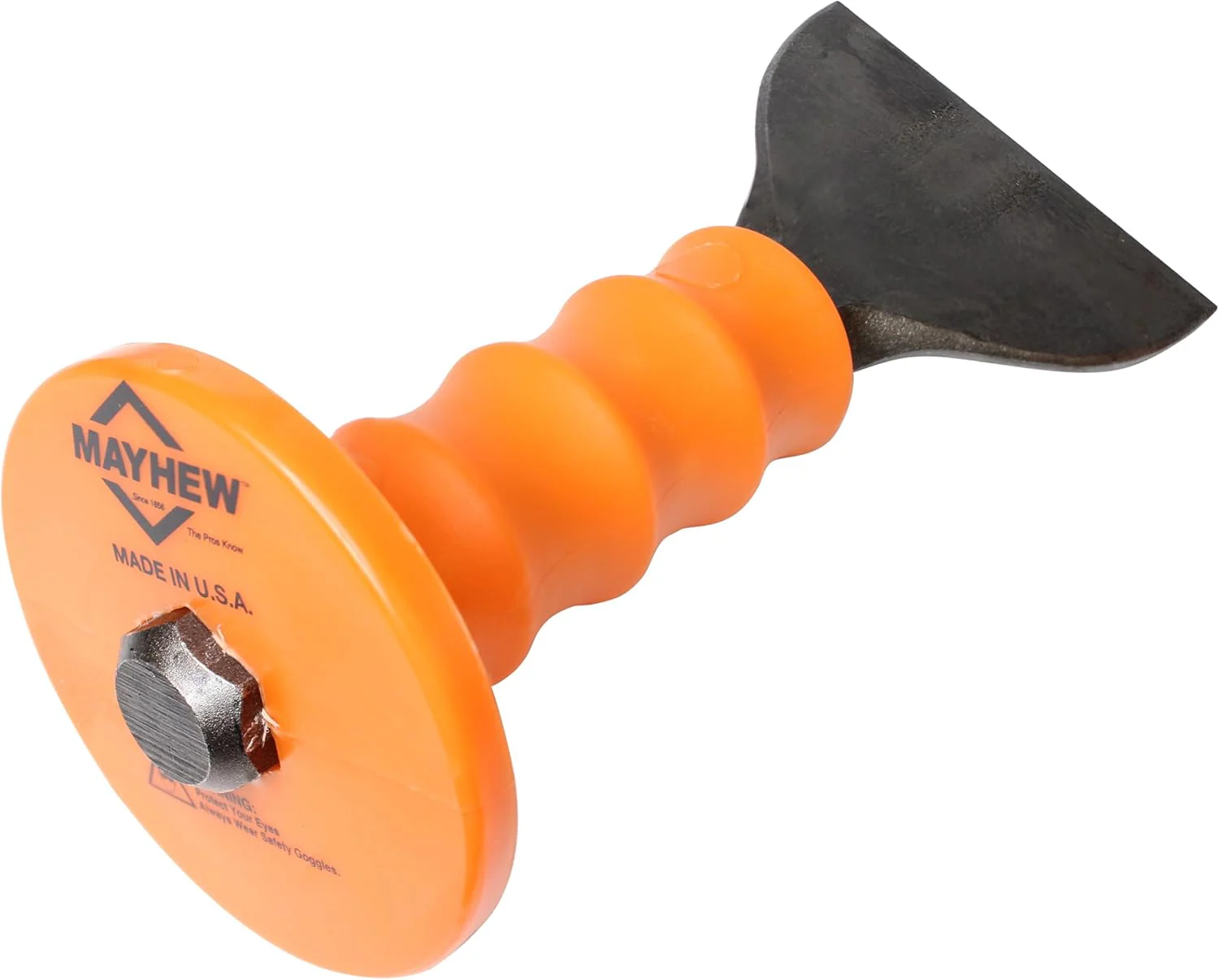 Mayhew Select 35105 3-1/2-by-7-1/4-Inch Handguarded Mason Chisel - Image 3