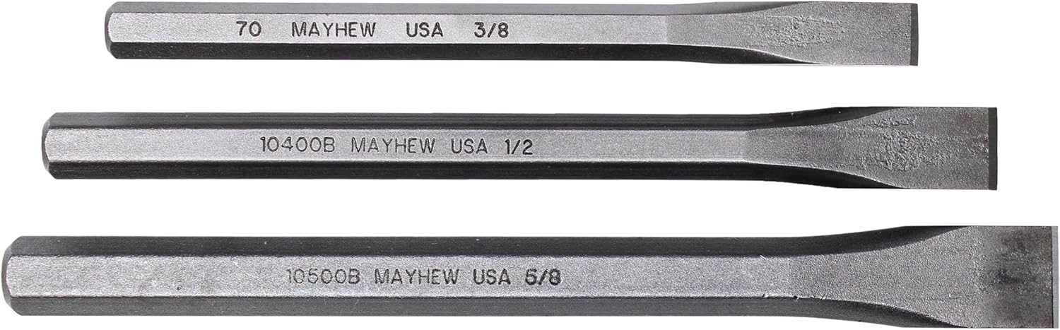Mayhew Select 89062 Carded Cold Chisel Set, 3-Piece - Image 3