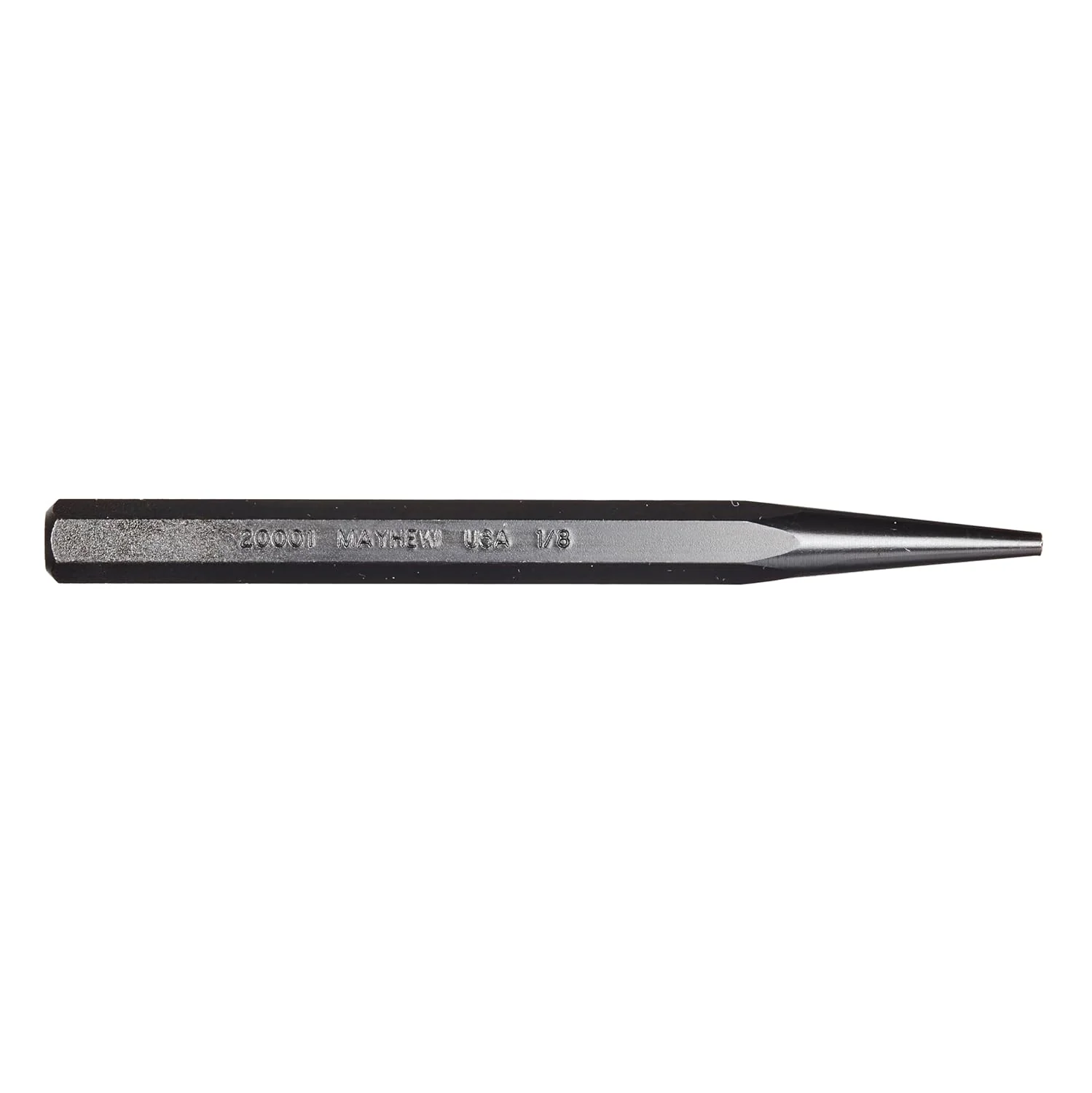 Mayhew 20001 Steel Products Solid Punch 1/8" x 5", SAE, Black Oxide Finish - Image 2