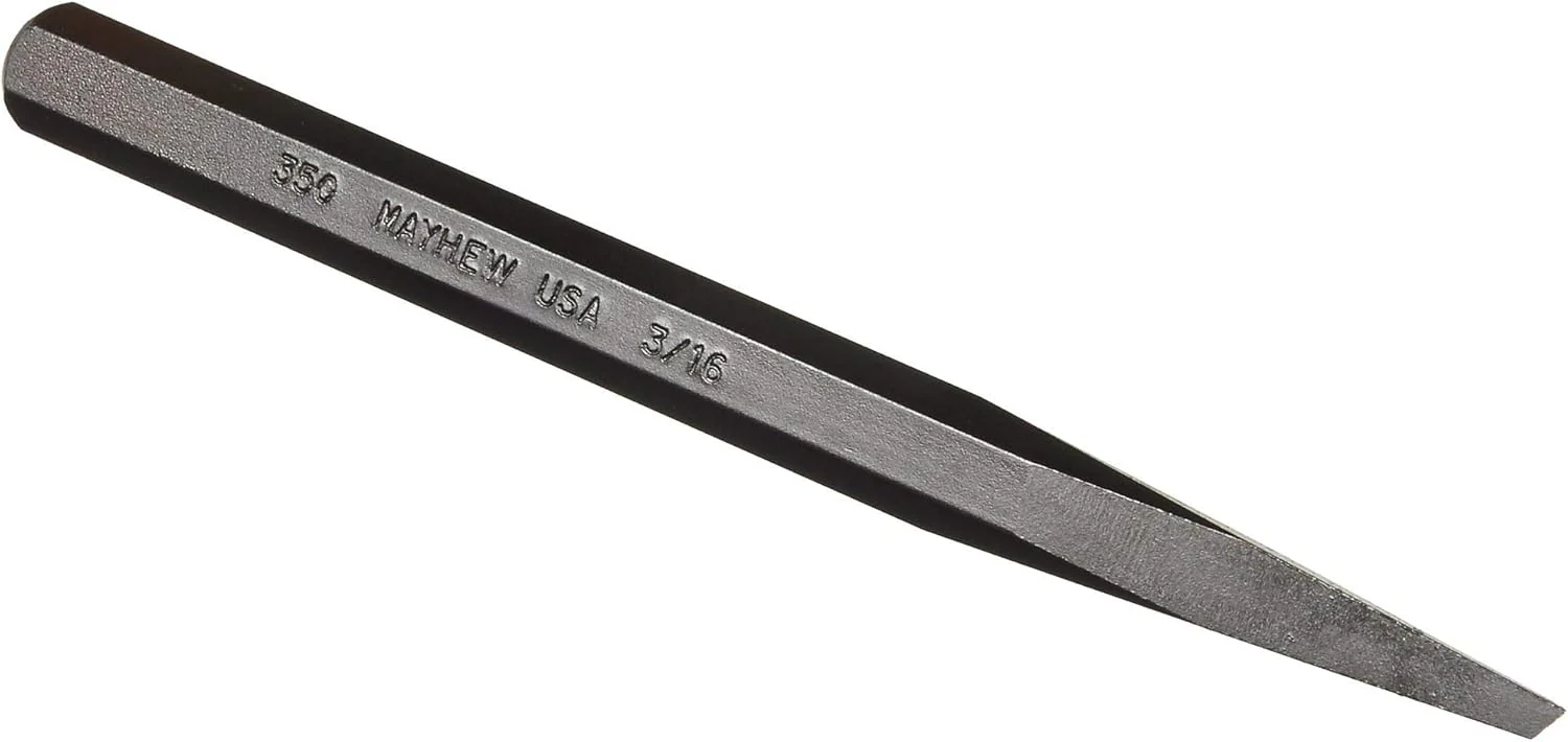 Mayhew Tools 10601 Diamond Point Chisel, 3/16", Black Oxide Finish - Image 2