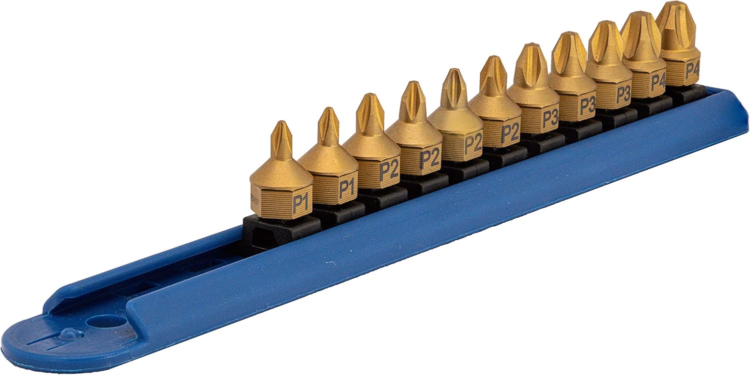 Mayhew Tools 16002 Titanium-Coated Low-Profile Dual Drive Set, Phillips, 10-Piece - Image 4