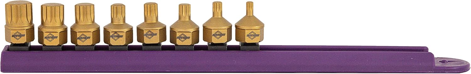 Mayhew Tools 16006 Low-Profile Dual Drive Set, 8-Piece Triple Square, Titanium-Coated - Image 4