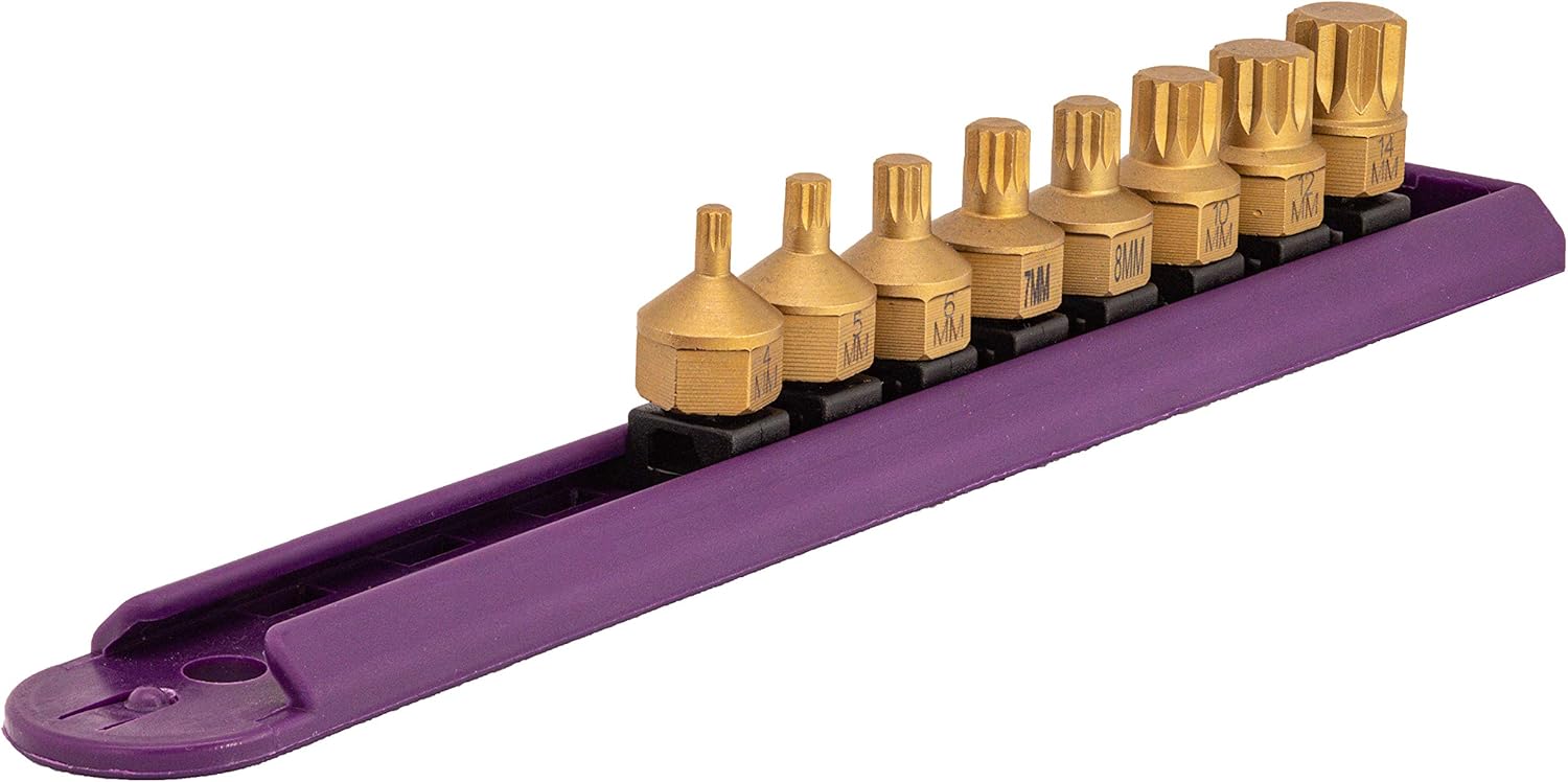 Mayhew Tools 16006 Low-Profile Dual Drive Set, 8-Piece Triple Square, Titanium-Coated - Image 5