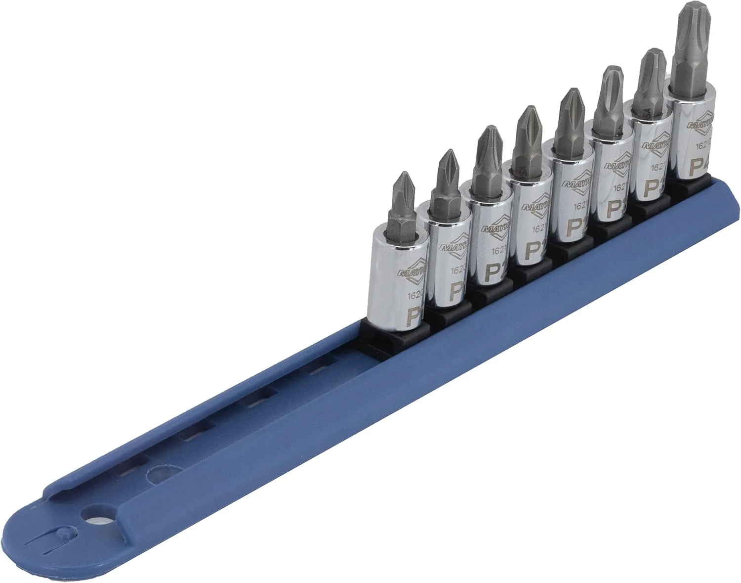 Mayhew Tools 16012 Phillips Socket Bit Set, Chrome Plated, 8-Piece - Image 3