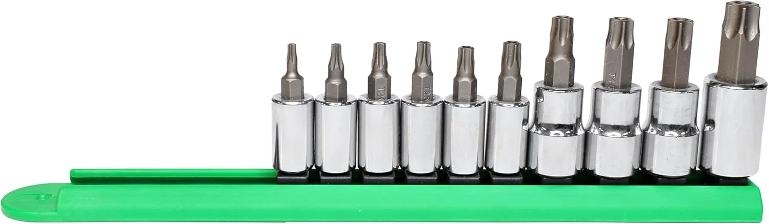 Mayhew Tools 16014 Tamperproof Torx Socket Bit Set, Chrome Plated, 10-Piece - Image 5
