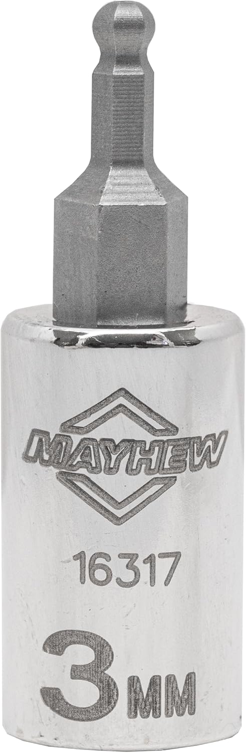 Mayhew Tools 16023 Metric Ball Hex Socket Bit Set, 7-Piece, Polished Chrome - Image 7