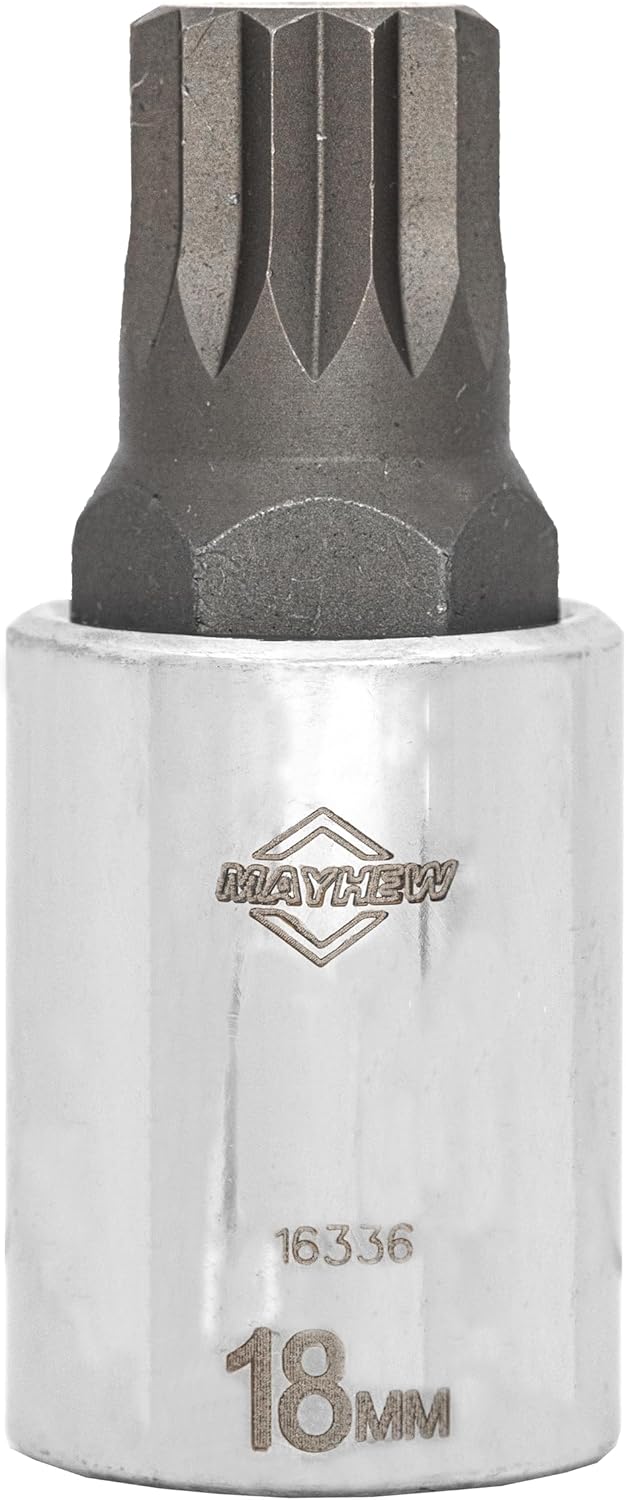Mayhew Tools 16024 Triple Square Socket Bit Set, Chrome Plated, 9-Piece - Image 6
