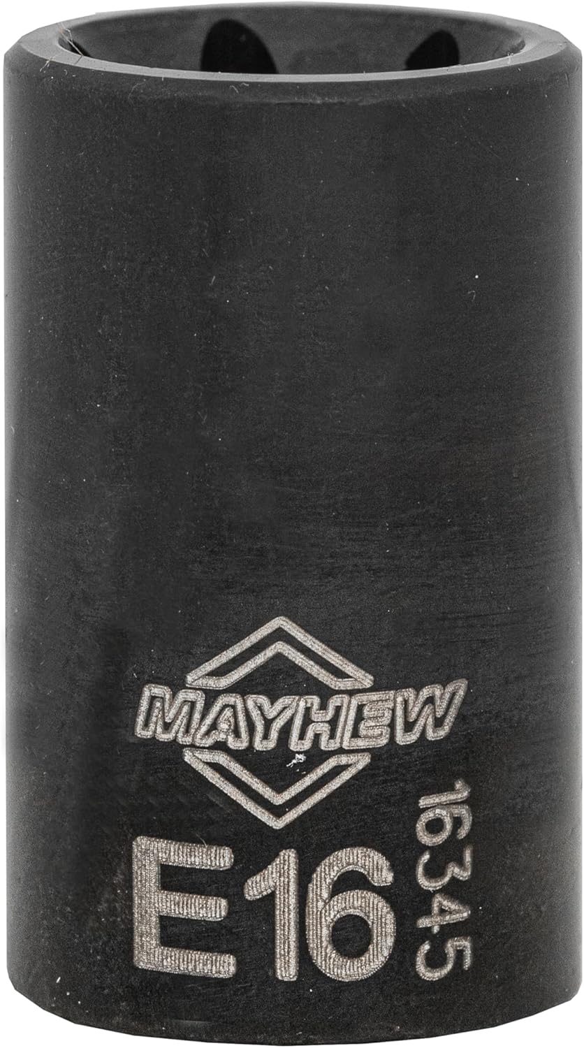 Mayhew Tools 16026 Inverted Torx Socket Bit Set, 6-Piece, Black Oxide Finish, polished chrome Polished Chrome 6-Piece Inverted Torx - Image 9