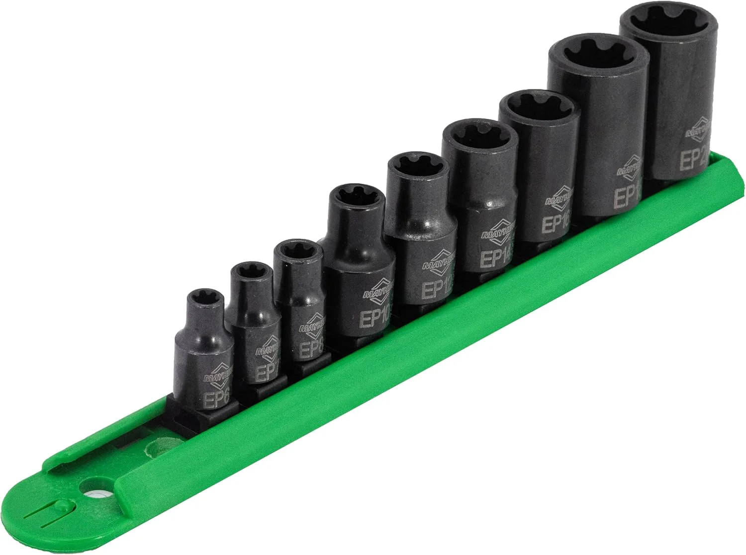 Mayhew Tools 16027 Inverted Torx Plus Socket Bit Set, 9-Piece, Black Oxide Finish, polished chrome Polished Chrome 9-Piece Inverted Torx - Image 3