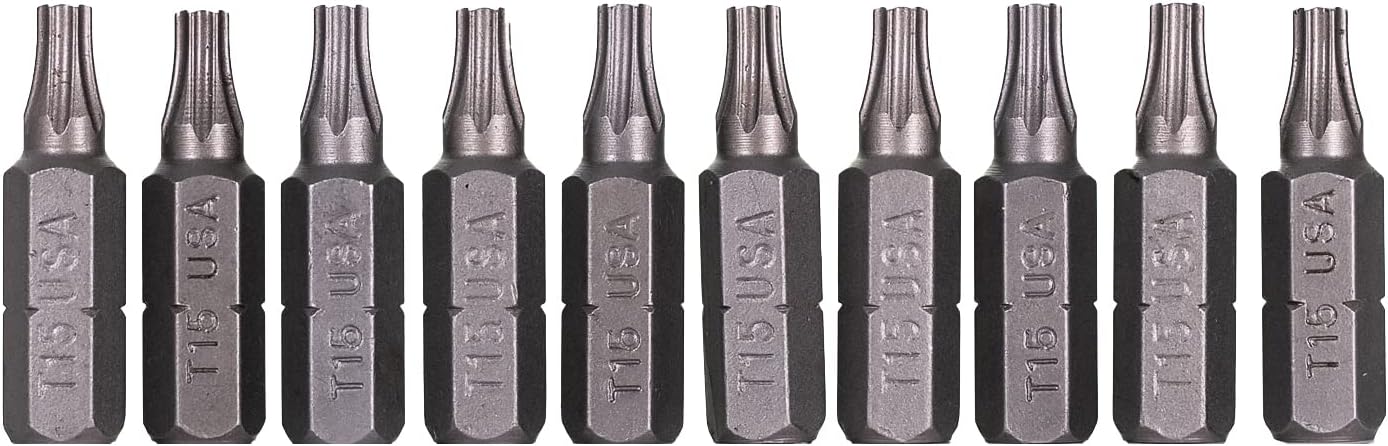 Mayhew Tools 18214-10 USA Torx Insert Bit, T15 x 1" (Pack of 10) - Image 2