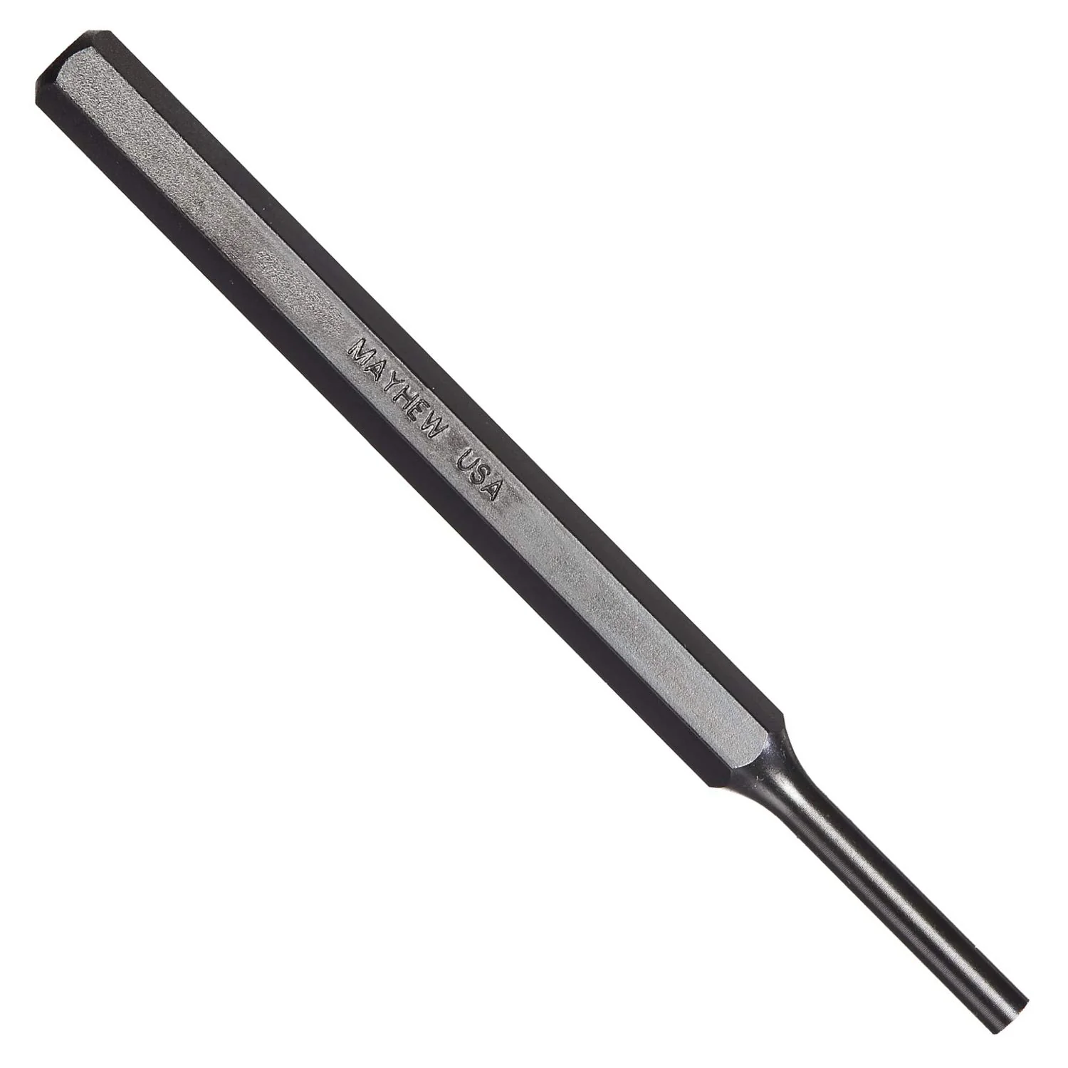 Mayhew Tools 21245 Metric Pin Punch, 5 mm x 5-3/8", Black Oxide Finish