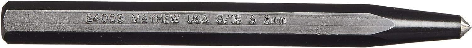 Mayhew Tools 24003 Center Punch, 5/16" - 8mm x 6", Black Oxide Finish - Image 2