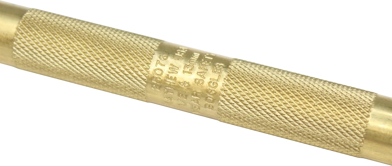 Mayhew Tools 25076 Brass Knurled Drift Punch, 1/2" - 13 mm x 7" - Image 3