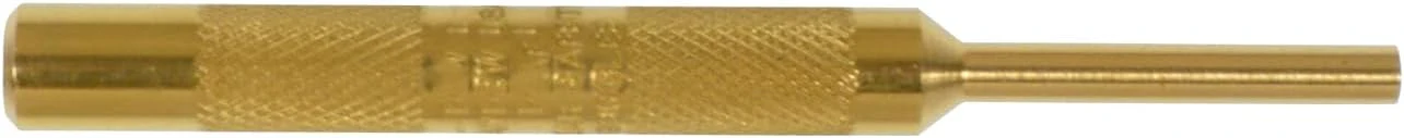 Mayhew Tools 25700 Knurled Pin Punch, 1/16" x 1/2" Pin, 4" OAL x 1/4" Body, Brass 1/16 x 1/2 x 4" SAE Brass - Image 2