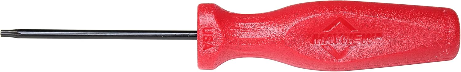 Mayhew Tools 27398 USA Torx Screwdriver, Red, T9 x 2-1/2-Inch - Image 2